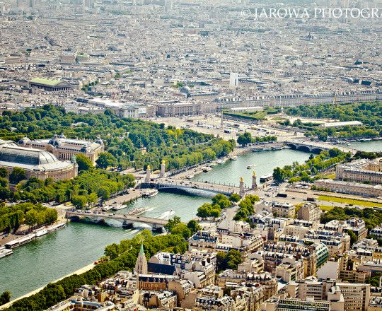 Paris (Z wieży Eiffla dachy Paryża wyglądają nie tylko monumentalnie, ale wręcz bajecznie)